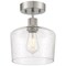 Access Lighting Port Nine Chardonnay, Chardonnay LED SemiFlush, Brushed Steel Finish, Seeded Glass 63147LEDDLP-BS/SDG - alternate 1
